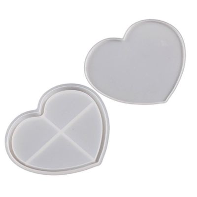 Heart Round-Star Silicone Resin Mold Coaster Shaker Epoxy Molds Quicksand Frame Cup Mat Resin Casting Mold Ideal-Gift Cup Mat Quicksand Epoxy Molds Gift For Crafters
