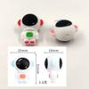 Arakierst 15pcs Red Color Cartoon Silicone Astronaut Shaped Beads Cute Animal Flat Spacer Beads for Keychain Making Woman Lanyard DIY Pen Accessory view 2