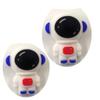 Arakierst 15pcs Red Color Cartoon Silicone Astronaut Shaped Beads Cute Animal Flat Spacer Beads for Keychain Making Woman Lanyard DIY Pen Accessory view 4