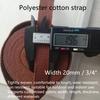 3/4 inch Cotton Webbing Strap - Polyester Strapping for Bags Handles Leash Arts Crafts view 2