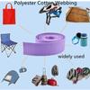 3/4 inch Cotton Webbing Strap - Polyester Strapping for Bags Handles Leash Arts Crafts view 4