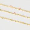 YOUBEIYEE 16.4 Feet Light Gold Sequin Chain for Jewelry Making Solid Brass 16K Gold Plated Chains Bulk Bracelet Necklace DIY Jewelry Supplies Findings view 3