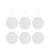 PYD Life 6 Pack 10" Round Sublimation Door Hanger Blanks White Hardboard MDF Wood Blanks Wall Hanging Ornaments for Heat Press Machine Printing view 1