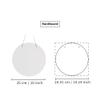 PYD Life 6 Pack 10" Round Sublimation Door Hanger Blanks White Hardboard MDF Wood Blanks Wall Hanging Ornaments for Heat Press Machine Printing view 2