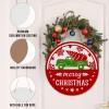 PYD Life 6 Pack 10" Round Sublimation Door Hanger Blanks White Hardboard MDF Wood Blanks Wall Hanging Ornaments for Heat Press Machine Printing view 3