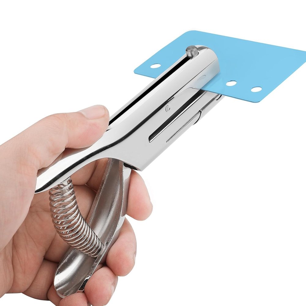 MROCO Hole Punch 1/4" Puncher, Handheld Single Hole Puncher for Crafts and Paper, Heavy Duty Punch for Paper Cards Plastic Cardboard