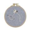 DMC x Louvre Museum Collection TB186/81 Free Stitch Kit, Angle, from Turkish Bath, Finished Diameter 4.9 inches (12.5 cm) view 3