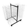 SOBS Art Drying Rack for Classroom, Mobile Paint Drying Rack Double-Sided 40 Shelves Metal Artwork Storage Display Rack Canvas Stack Rack with Wheels for Schools, Art Studios view 1