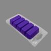 North Mountain Supply Wax Melt 1.75 Ounce 5-Cavity Snap Bar Clamshells - 60 Pack view 1