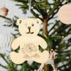 24pcs Bear Shape Unfinished Wood Cutouts for Crafts for Home Decoration Boys and Girls Art Projects Creative Activities Lightweight Easy to Paint view 2