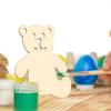 24pcs Bear Shape Unfinished Wood Cutouts for Crafts for Home Decoration Boys and Girls Art Projects Creative Activities Lightweight Easy to Paint view 4