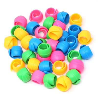 Honbay 40PCS Colorful Thread Spool Savers Silicone Spool Huggers Thread Holder Organizer for Sewing Machine and Embroidery Machine, Prevent Thread Tails from Unwinding, No Loose Ends or Thread Tails