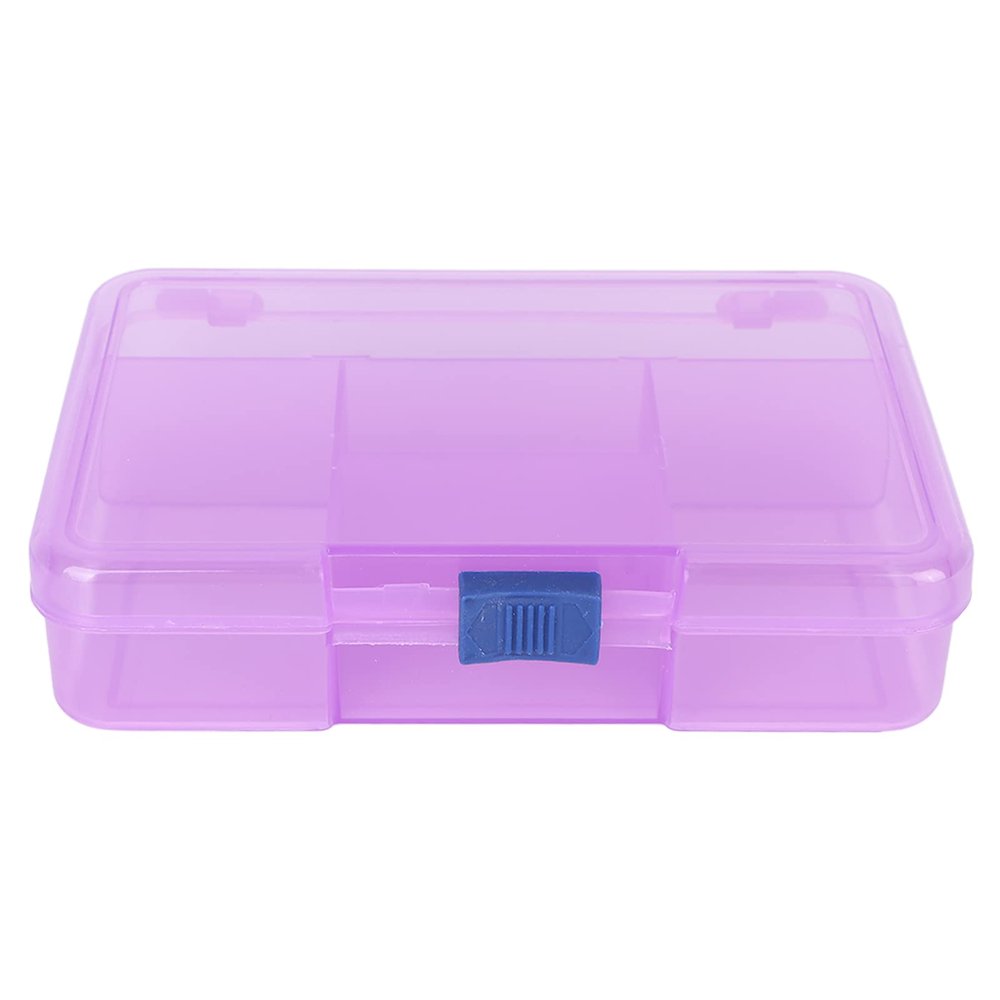Grid Organizer Box,,Grid Organizer Box, Sliding Buckle 5 Compartments Storage Container Storage Container Jewelry Box For Finger Ring