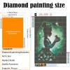 Beginner Adult Princess Diamond Painting Kit, 5D DIY Gemstone Art Painting Kit, Full Diamond Round Diamond Art Kit, Full Diamond Art Kit for Home Wall Decoration [11.8x15.7 inches] view 2