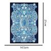 5D Diamond Painting Notebook Blank Page Sky Blue Mandala DIY Diamond Painting Kits Leather Hardcover Arts and Crafts for Adults Adult Craft Kit Office Sketch Book Set Kids Journal Sketchbook view 3