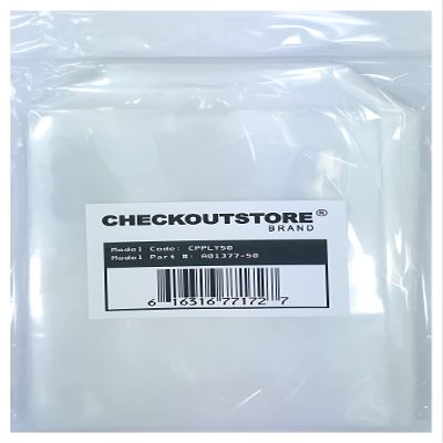 2,000 CheckOutStore Stamp & Die Clear Storage Pockets (5 5/8 x 7 3/8)