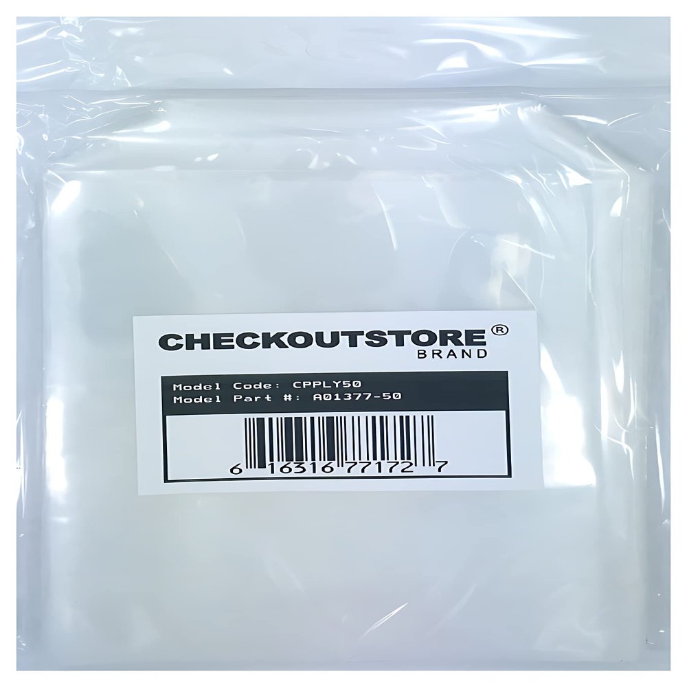 2,000 CheckOutStore Stamp & Die Clear Storage Pockets (5 5/8 x 7 3/8)