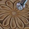 Snowflake Flower Center Leather Stamp, Stainless Steel Leather Stamping Tool, Zhong Jiang Leathercraft Stamp view 4