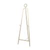 Deco 79 Metal Display Easel Tall Adjustable 3 Tier Floor Standing Easel with Circular Ring Top, Display Stand 22" x 22" x 66", Gold view 1