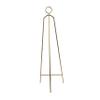 Deco 79 Metal Display Easel Tall Adjustable 3 Tier Floor Standing Easel with Circular Ring Top, Display Stand 22" x 22" x 66", Gold view 3