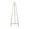 Deco 79 Metal Display Easel Tall Adjustable 3 Tier Floor Standing Easel with Circular Ring Top, Display Stand 22" x 22" x 66", Gold view 4