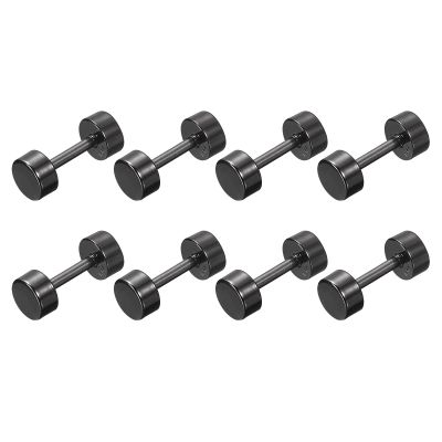 uxcell 8Pcs Metal Bag Strap Connect Buckles,19x29mm Purse Screw Fixing Rivets Barbell Shape for Handbag Belt Handle Connective Decoration (Metallic Black)