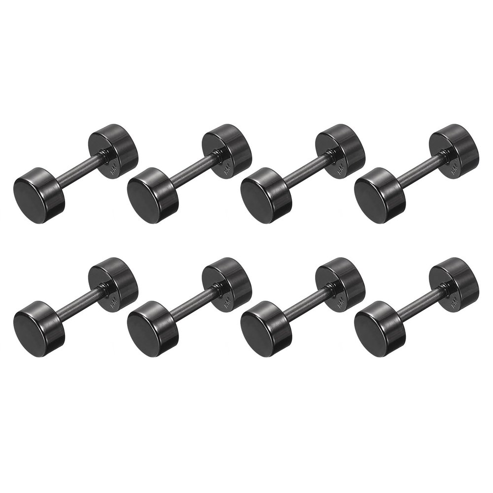 uxcell 8Pcs Metal Bag Strap Connect Buckles,19x29mm Purse Screw Fixing Rivets Barbell Shape for Handbag Belt Handle Connective Decoration (Metallic Black)