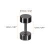 uxcell 8Pcs Metal Bag Strap Connect Buckles,19x29mm Purse Screw Fixing Rivets Barbell Shape for Handbag Belt Handle Connective Decoration (Metallic Black) view 2