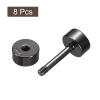 uxcell 8Pcs Metal Bag Strap Connect Buckles,19x29mm Purse Screw Fixing Rivets Barbell Shape for Handbag Belt Handle Connective Decoration (Metallic Black) view 3