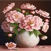 RMSGOZO Light Pink Flowers 5d Diamond Painting Kits - Exquisite Full Circle Gemstone Fine Rhinestone Art Kit for Beginners and Kids, for Room Decor & Wall Decor (16 X 24 Inch) view 1