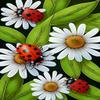 DIY Diamond Painting Kits Ladybug Daisy - Spring Nature Full Circle Gemstone Crystal Diamond Art Crafts for Adults, Best Choice for Wall Decor & Bedroom Decor As Gifts (16 X 24 Inch) view 1
