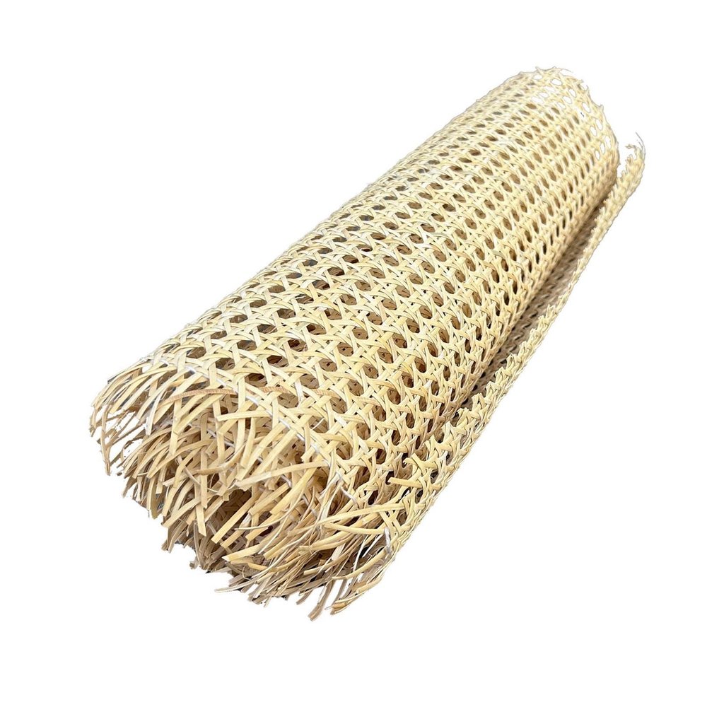 Tophacker Natural Rattan Webbing, Cane Webbing Sheet, Woven Cane Material Roll, Caning Material, DIY Decorating, for Chair Cabinet Ceiling Furniture 16 22 24 32 in (Size : 55cmx150cm(22inx60in))