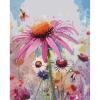 Tucocoo Echinacea Flowers Paint by Number for Adults Beginner, DIY Digital Oil Painting Kits on Canvas with Brushes and Acrylic Pigment, Beautiful Blossom Floral for Home Decor 16x20inch (Frameless) view 2