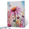 Tucocoo Echinacea Flowers Paint by Number for Adults Beginner, DIY Digital Oil Painting Kits on Canvas with Brushes and Acrylic Pigment, Beautiful Blossom Floral for Home Decor 16x20inch (Frameless) view 3