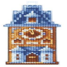 Andriana Cross Stitch Embroidery Kits for Adults Cities and Structures - Clock Tower 510cm/1,97"3,94" 14 Count
