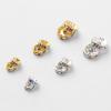 200Pcs 10mm Rondelle Spacer Beads Silver Plated Rhinestone AB Color Crystal Loose Beads for Necklaces Bracelets Jewelry Making view 3