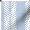 Spoonflower Fabric - Garden Stripe Grandmillennial Cornflower Blue and White Laurel Printed on Organic Cotton Sateen Fabric Fat Quarter - Sewing Quilting Apparel Home Decor view 3