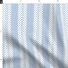 Spoonflower Fabric - Garden Stripe Grandmillennial Cornflower Blue and White Laurel Printed on Organic Cotton Sateen Fabric Fat Quarter - Sewing Quilting Apparel Home Decor view 4