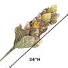 Factory Direct Craft Artificial Croton Leaf Plant Fake Greenery for Tropical Arrangements and Everyday Displays - 34 Inches view 2