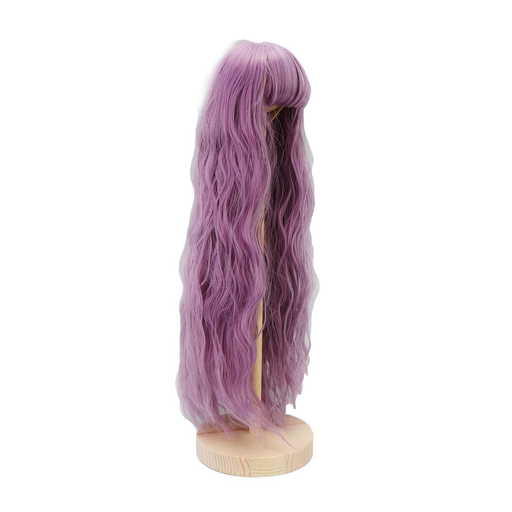BJD Doll Wig, Long Curly High Temperature Wire Mesh Hair Replacement for 1/3 Scale Dolls 8.3 to 9.4 Inches Styling Accessory