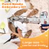 80" 40" Large Overlocking Tufting Cloth with Marked Lines- Primary Monk's Cloth Punch Needle Fabric for DIY Rug-Punch Tufting Gun view 2