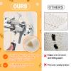 80" 40" Large Overlocking Tufting Cloth with Marked Lines- Primary Monk's Cloth Punch Needle Fabric for DIY Rug-Punch Tufting Gun view 3