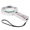 FairUo Magnifying Glasses,10X Magnifying Glass Hd Lens Old Man Reading Handheld Hanging Lightweight Magnifier with Led Light, for Identification Wenwan Coins view 1