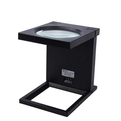 FairUo Magnifying Glasses,Hands Free Magnifying Glass with Led Light, Identification Jewellery Coins Printing Textile Mail Tool Portable Folding Loupe with Scale Desktop Magnifier Glasses