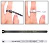 Ring Sizer Measuring Tool Plastic Ring Sizer Measuring Set Finger Measurer Tool view 2