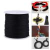 TITA-DONG 100M x 0.8mm Nylon Beading String Cord, Nylon Chinese Knot Cord Rattail Macrame Thread String Cord for Necklace Bracelet Beading Chinese Knot, Black view 2