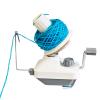 Yarn Ball Winder Hand Operated Winding Wool Winder Machine Yarn String Ball Winder, Convenient Ball Winder for Yarn Tabletop Clamp, White and Gray view 1