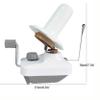 Yarn Ball Winder Hand Operated Winding Wool Winder Machine Yarn String Ball Winder, Convenient Ball Winder for Yarn Tabletop Clamp, White and Gray view 2