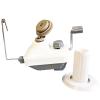 Yarn Ball Winder Hand Operated Winding Wool Winder Machine Yarn String Ball Winder, Convenient Ball Winder for Yarn Tabletop Clamp, White and Gray view 3