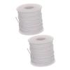 EXCEART 2rolls DIY Candle Making Kit Cotton Wick String Braided Wick Safe Material Waxed Cotton Cord for Pillar Tealight Taper Candles view 1